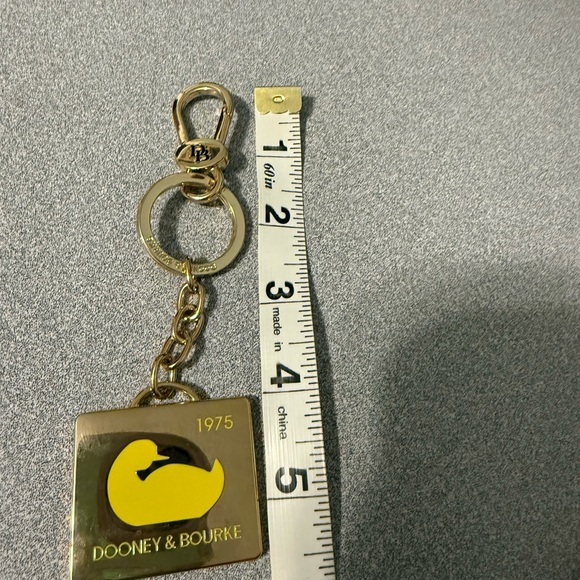 Dooney & Bourke Gold Keychain with Yellow Duck - Picture 7 of 7